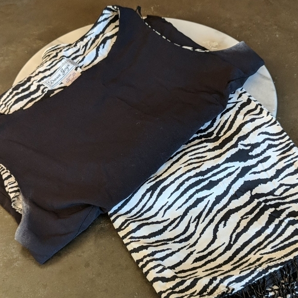 VINTAGE Amazing zebra two-piece - Picture 4 of 4